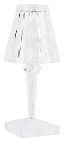 Lampă de masă transparentă cu LED inclusă, reîncărcabilă, IP54 - Crystal
