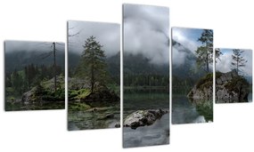 Tablou cu pomi în lac (125x70 cm), în 40 de alte dimensiuni noi