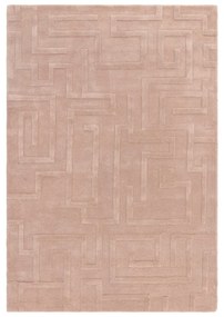 Covor roz deschis din lână 160x230 cm Maze – Asiatic Carpets