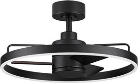 Lustra LED cu ventilator si telecomanda LUNAIR negru