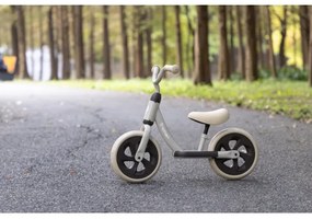 QPlay Trainer - bicicletă de echilibru argintie