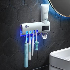 Sterilizator solar pentru periuțe de dinți montat pe perete