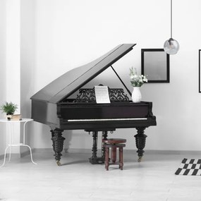 Lustră pe cablu LATIL 1xE27/60W/230V negru