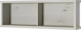 Raft NONELL, alb, PAL laminat, 120x24x40 cm