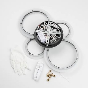 Lustră LED dimabilă aplicată Brilagi ORBITS LED/50W/230V 3000-6500K antracit + telecomandă