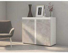 Comodă Rokara 2F 3 (Alb + beton deschis). 1058574