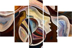 Tablou - Abstractizarea capetelor (150x105 cm)