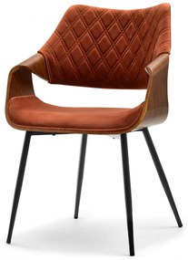 Scaun Rolf K (cupru + negru). 1111256
