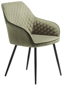 Scaun de dining kaki din catifea Milton – Unique Furniture