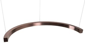 Lustra dimabila LED suspendata LOTUS Brushed Bronze