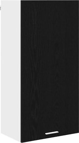 vidaXL Dulap suspendat cu ușă Stejar negru și Alb 50 x 31 x 100 cm