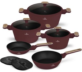 BerlingerHaus Set de vase cu suprafață din titan Leonardo Nordic, 10 piese