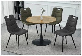 Masa de dining rotunda AMADEO II 90x90 cm, decor stejar