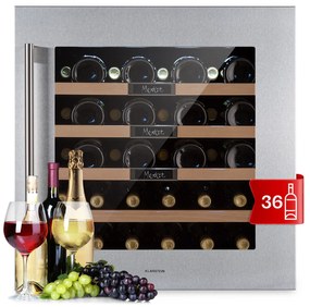 Vinsider 36 Built-In Uno, frigider pentru vin încorporat, 36 sticle, 92 litri, oțel inoxidabil