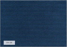 Fotoliu albastru închis cu tapițerie din catifea reiată Lofty Lilly – Miuform