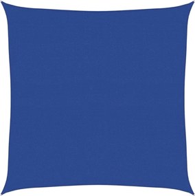 vidaXL Pânză parasolar, albastru, 7x7 m, HDPE, 160 g/m², pătrat