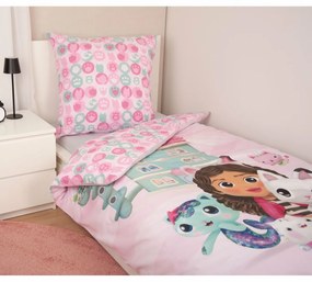 Lenjerie de pat din bumbac Herding Gabby'sDollhouse, 135 x 200 cm, 80 x 80 cm