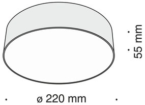 Plafoniera LED design tehnic ZON negru MYC032CL-L32B4K