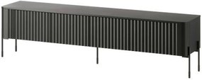 Comoda TV VERA, negru, PAL laminat, 190x40x50 cm