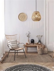 Lustra / Pendul modern design natural ratan MARLO D-27cm