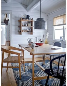 Covor gri antracit din iută 150x245 cm Cat – Bloomingville