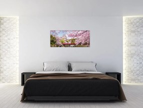 Tablou cu cireș japonez (120x50 cm)
