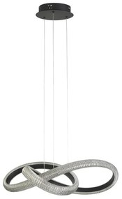 Lustra LED suspendata design modern Belle negru