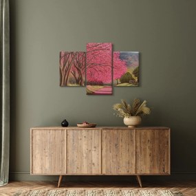 Tablou cu copaci înfloriți (90x60 cm)