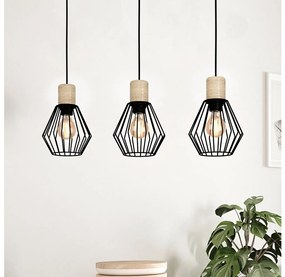 Lustră pe cablu Eglo 44094 PALMORLA 3xE27/60W/230V