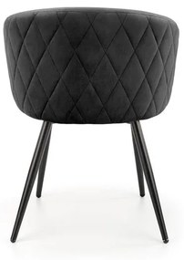Set 4 scaune K430 velvet negru