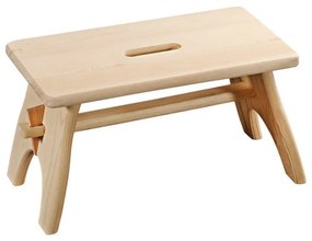 Taburet/treapta din lemn Kesper 69577, 42x21,5x20,5 cm, Pin, Suporta pana la 150 Kg, Maro