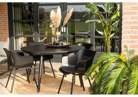 Masă de grădină Hartman Sophie, ø 128 cm, negru