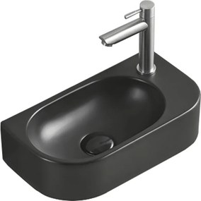 Mexen Viera chiuvetă de blat stânga 40 x 21 cm, negru mat - 21274085L