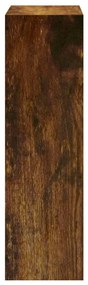 Pantofar, stejar fumuriu, 63x24x81 cm, lemn compozit