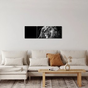 Tablou - Leu (cu ceas) (90x30 cm)