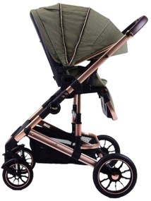 Carucior 2 in 1 reversibil si pliabil cu geanta inclusa, 0-36 luni, Verde - CPC-59-verde