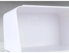 WENKO 54099100 - Cutie pentru pâine KUBO, 35 x 26,5 cm, alb/maro