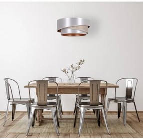 Lustră pe cablu Duolla KOBO 1xE27/15W/230V d. 45 cm argintiu/auriu