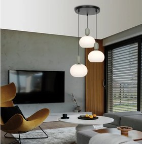 Candelabru pe cablu VALISIA 3xE27/40W/230V negru/măsliniu