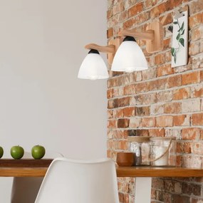 Aplică ADRIANO 1xE27/60W/230V stejar