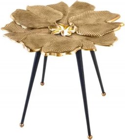 Masuta cu aspect deosebit Ginkgo Leafs 55cm, auriu