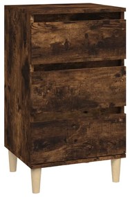 819665 vidaXL Noptieră, stejar afumat, 40x35x70 cm, lemn prelucrat