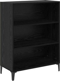 vidaXL Bufet Stejar Negru 69,5 x 32,5 x 90 cm Lemn compozit