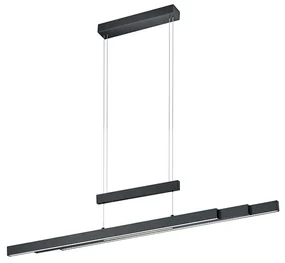 Lampă suspendată neagră incluzând LED cu dimmer în 3 trepte, 3 lumini - Sofie