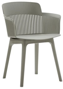 SCAUN tip fotoliu RIGATO -POLIPROPILENA- HORECA - GRI