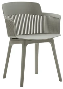 SCAUN tip fotoliu RIGATO -POLIPROPILENA- HORECA - GRI