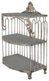 Raft verde, din metal, aspect vintage, Verdeau