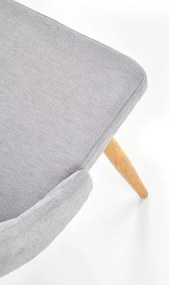 Scaun de bucaterie Tadeo, gri/fag
