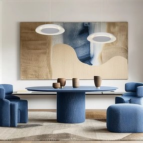 Lustră LED PIATTINO, suspendată pe cablu, 30W, 230V, 2700/3200/4000K, Ø 40 cm, albă