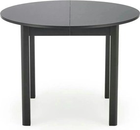 Masa extensibila RINGO, negru, PAL furniruit, 102/142x102x76 cm